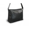 Dvouzipová kožená kabelka Arwel - černá