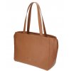 Velká shopper ELEGA na rameno Casual koňak/zlato