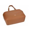 Velká shopper ELEGA na rameno Casual koňak/zlato