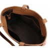 Velká shopper ELEGA na rameno Casual koňak/zlato