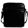 Kožená klopnová taška přes rameno Sendi Design - černá