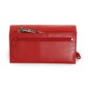 Podlouhlá kožená peněženka Arwel - červená