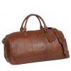 Kožená cestovní taška Mustang - hnědá