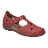 Uzavřené kožené dámské sandály Josef Seibel červené