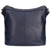 Kožená taška přes rameno Hexagona - modrá