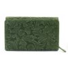Kožená peněženka s ražbou Arwel - zelená