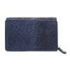 Kožená peněženka s ražbou Arwel - modrá