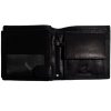 Černá kožená peněženka s ochranou RFID SendiDesign