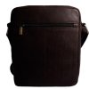 Kožená klopnová taška přes rameno Sendi Design - tmavě hnědá