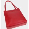 Menší kožená kabelka Elega - červená