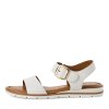 Pohodlné kožené sandály Tamaris - bílé