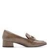 Lesklé mokasíny Tamaris - taupe