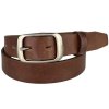 Tmavě hnědý dámský kožený opasek Penny Belts