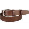 Hnědý dámský kožený opasek šíře 3cm Penny Belts