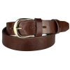Tmavě hnědý dámský kožený opasek šíře 3cm Penny Belts