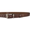 Pánský kožený opasek Penny Belts šíře 3,5 cm - hnědý