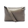 Dvouzipová kožená kabelka Arwel - šedá