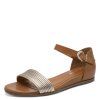 Kožené sandály Tamaris hnědé