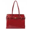 Manažerská kožená kabelka KATANA - červená