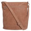 Kožená taška přes rameno Hajn - světle hnědá