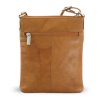 Kožená taštička Arwel - světle hnědá
