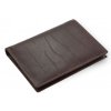 kozena dokladovka vizitkar hnede barvy