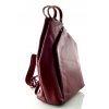 Kožený batůžek Arwel - vínový