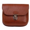 Kožená kapsa na opasek Hajn - hnědá
