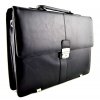Pánská kožená aktovka s přihrádkou na notebook značky Arwel - černá