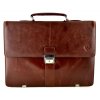 Pánská kožená aktovka s přihrádkou na notebook značky Arwel - hnědá