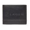 Kožená pánská peněženka Lagen - černá