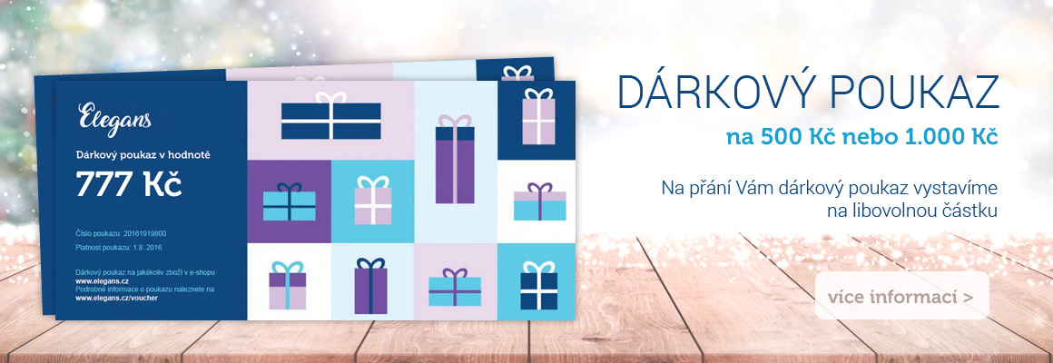Dárkový poukaz na dámské a pánské módní doplňky