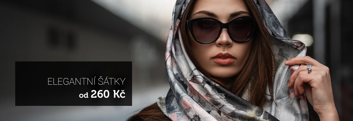Dámské elegantní šátky a šály