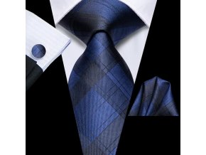 modry kravatovy set kravata panska modra tmava