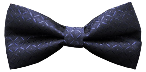 Pánský motýlek s texturou - tmavě modrý