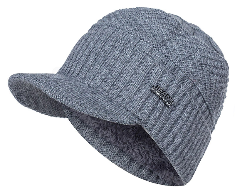 Pánská kšiltovka pletená Odin - jednobarevná šedá