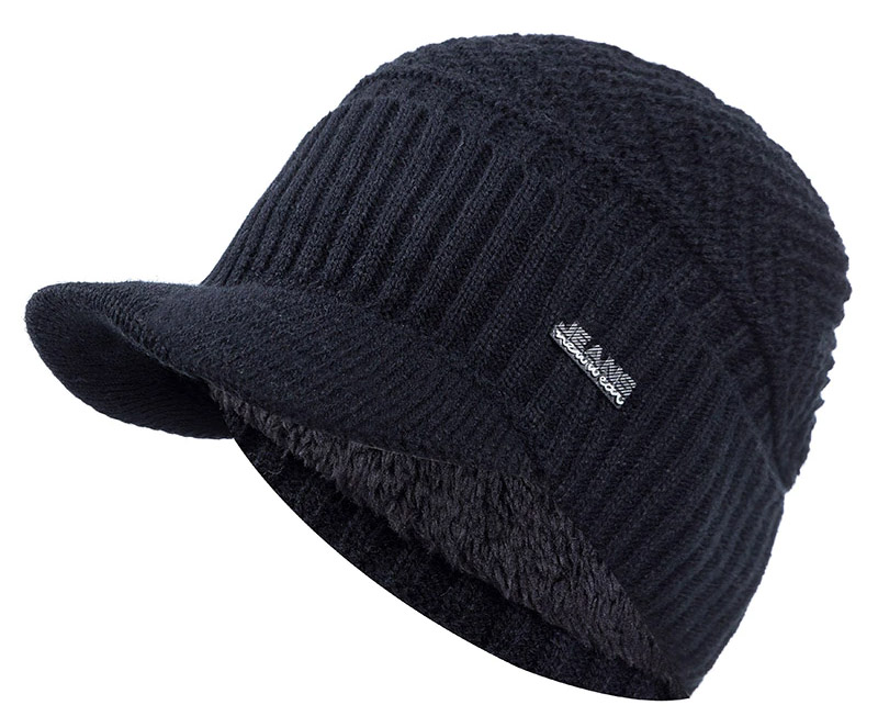 Pánská Kšiltovka pletená Odin - jednobarevná černá