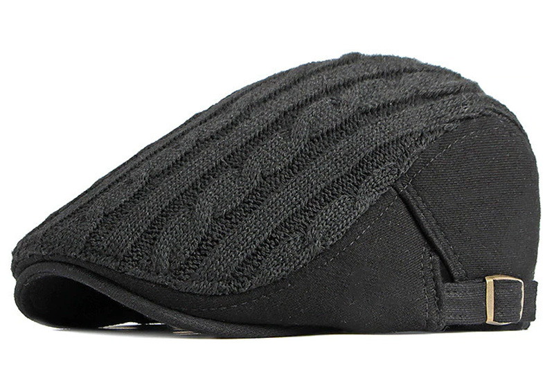 Pánská bekovka - s pleteným vzorem černá