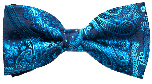 Mahoosive Pánský motýlek atraktivní elegantní - modrý s texturou