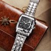 Atraktivní a stylové hodinky Megir s chronografem - stříbrné