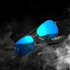 2413 4 slunecni bryle aviator polarizacni tyrkysove zrcadlove