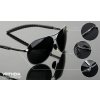 Set: Atraktivní sluneční brýle Pilot - černé