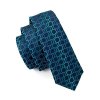 535(5) kravatovy set modry s texturou 100 hedvabi