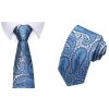 kravatovy set modry svatebni elegantni