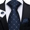 tmave modry kravatovy set panska kravata modra elegantni