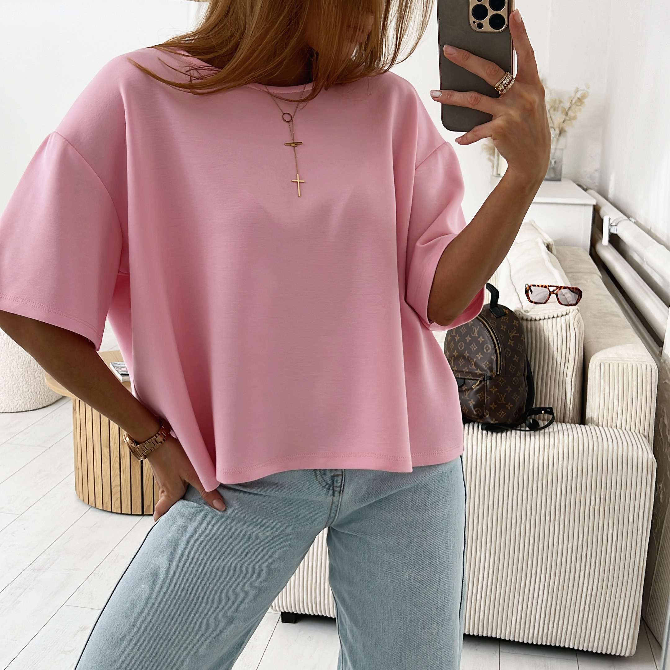 Stylové basic tričko Frydo Barva: Růžová