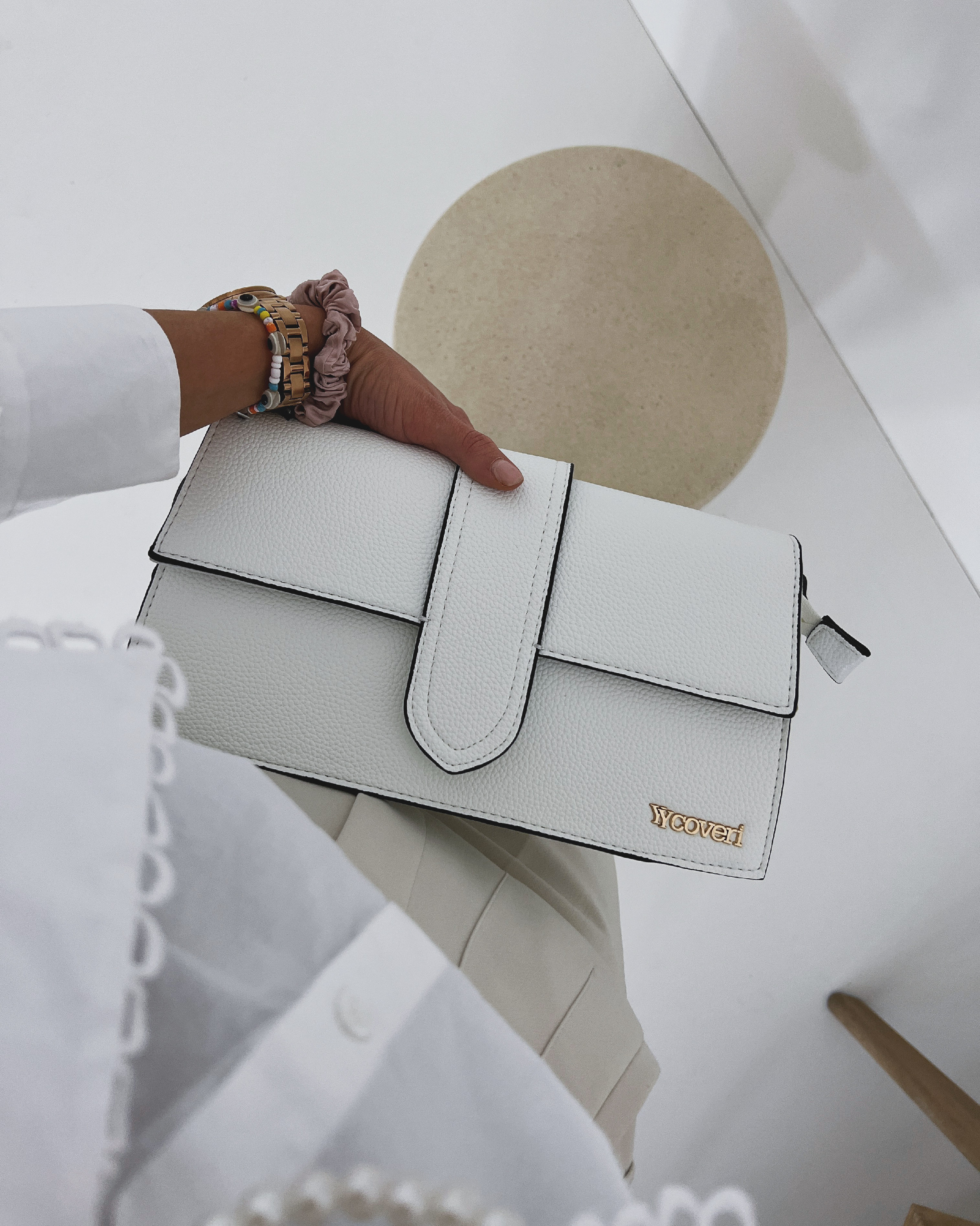 Elegantní kabelka Coveri Barva: Bílá