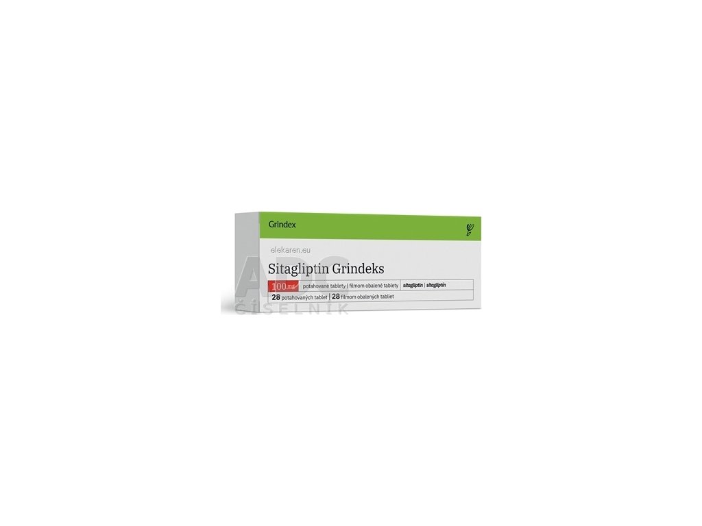 Sitagliptin Grindeks 100 mg - 1x28 ks