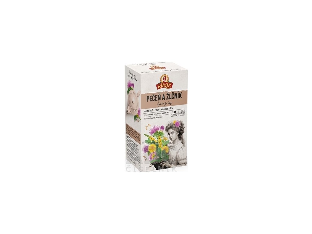 AGROKARPATY PEČEŇ A ŽLČNÍK - bylinný čaj, čistý prírodný produkt, 20x2 g (40 g)