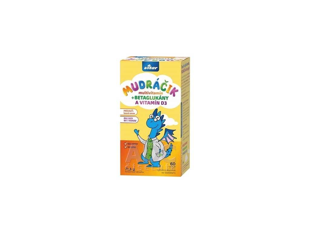 VITAR MUDRÁČIK multivitamín + BETAGLUKÁNY - 1x60 ks